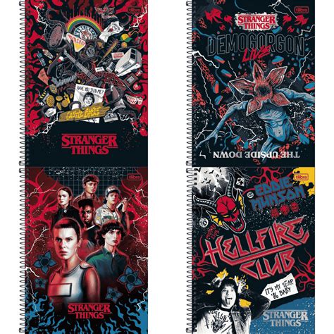 Caderno De Stranger Things