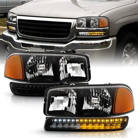 Amazon Acanii For Black Gmc Sierra Yukon Xl Headlights