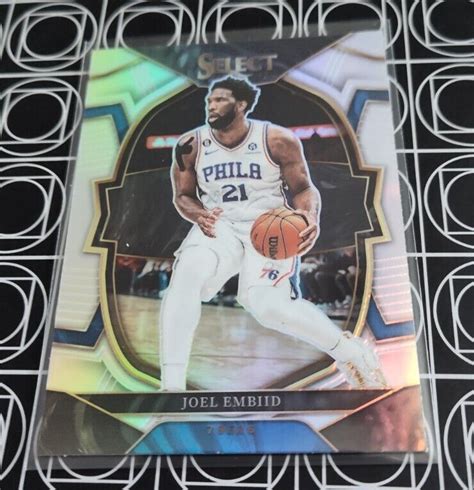 JOEL EMBIID 76ERS 2022 23 PANINI SELECT CONCOURSE SILVER PRIZM INSERT