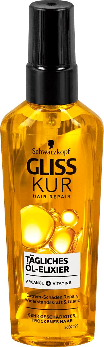 Schwarzkopf Gliss Kur Hair Repair Tägliches Öl Elixier Haarkur 75 ml