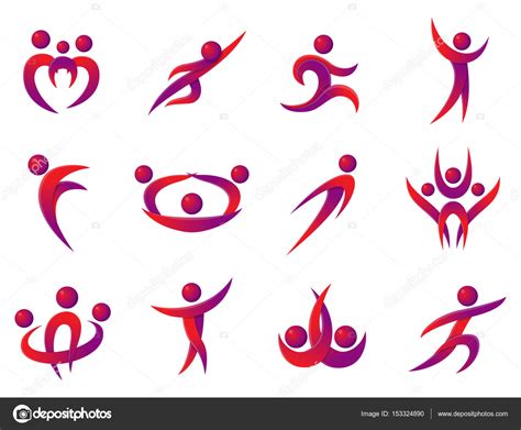 Silhouette Abstract People Performance Character Logo Human Figure Pose