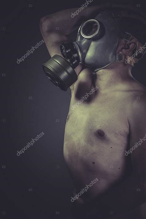 Nude Man With Gas Mask Stock Photo By Outsiderzone