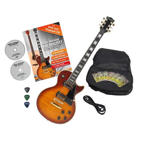 Rocktile Pro L 200ohb Chitarra Elettrica Orange Honey Burst Con Accessori