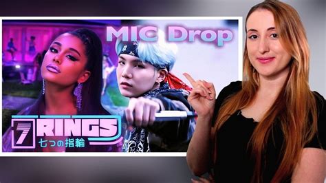 7 Rings X Mic Drop Ariana Grande And Bts Mixed Mashup Tepkİ Kpop Tepkİ Kpop Reaction Youtube