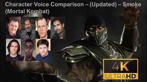 Character Voice Comparison Updated Smoke Mortal Kombat Youtube