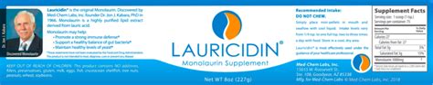 Lauricidin® Original Monolaurin 8oz Jar Inspired Health