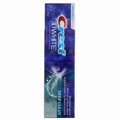 Crest 3D White, Whitening Toothpaste Deep Clean, 4.1 oz, 4.1 oz - Fry’s Food Stores