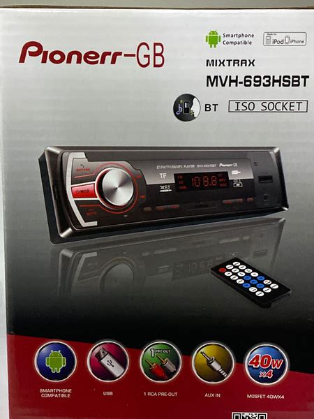 Магнитола Pioneer.GB MVH-693HSBT1 DIN - купить в интернет-магазине OZON ...