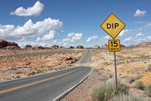 Dip Road Sign Free Stock Photo - Public Domain Pictures