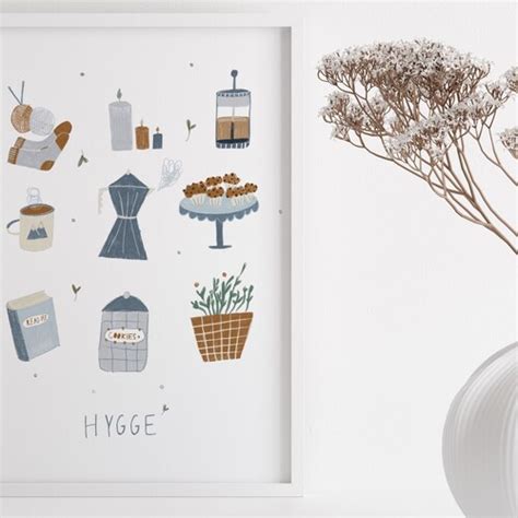 Hygge Poster Minimalist Poster Hygge Home Decor Nordic Etsy