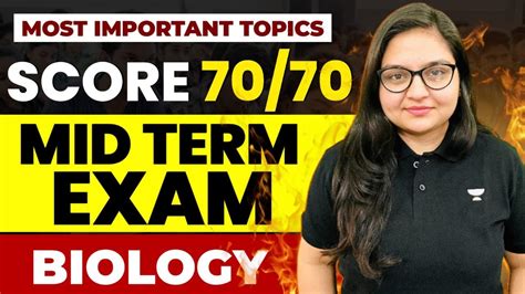 Score 70 70 In Biology Mid Term Exam 2023🔥😨 Most Important Topics 🔥 Class 12 Nikita Shukla