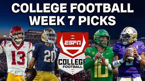 College Football Week 7 Predictions Usc Nd Wash Ore Oregon St Ucla