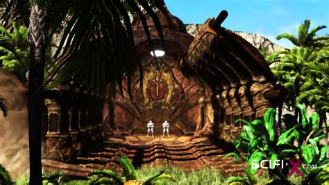 Alien Fucks Hard A Sexy Blonde In Her Ass In The Fire Cave