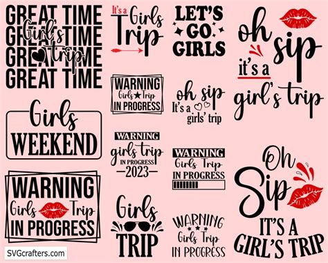 Girls Weekend Svg Girls Trip Svg Bundle Girls Trip Svg Savannah