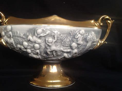 Antique Italian Porcelain Centrepiece Ceramica Le Torri Auction For Sale