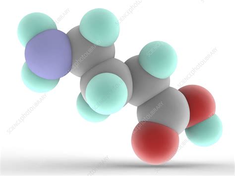 Gamma Aminobutyric Acid Gaba Molecule Stock Image F