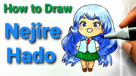 How To Draw Nejire Hado Anime Drawing My Hero Academia YouTube