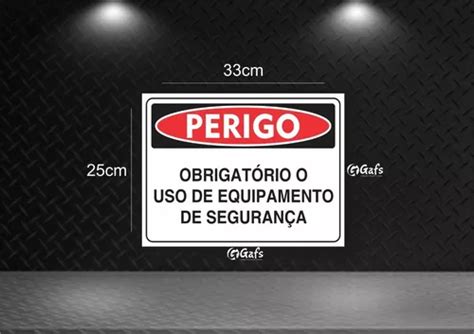 Placa Pvc De Sinaliza O De Seguran A Uso Obrigat Rio Epi R Em