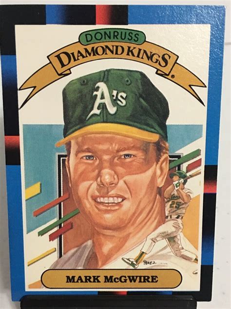 Donruss Mark Mcgwire Card Diamond Kings Oakland Athletics Ebay