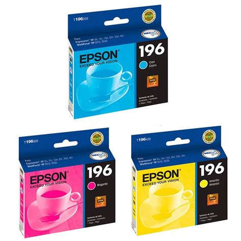 Epson Cartucho Tinta Colores Xp 401 201 Wf 2512 2532 T196320 249 00