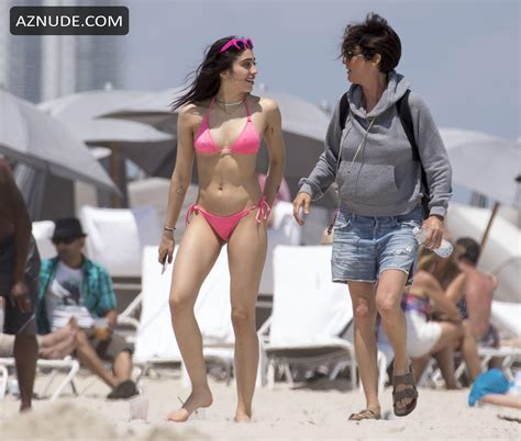 Lourdes Leon Sexy In Pink Bikini On The Beach In Miami AZNude