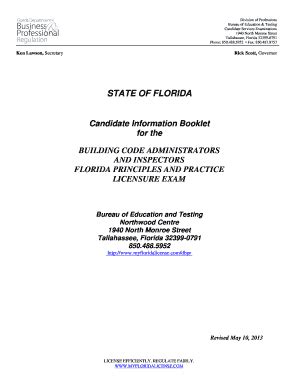 Fillable Online Ken Lawson Secretary Rick Scott Governor State