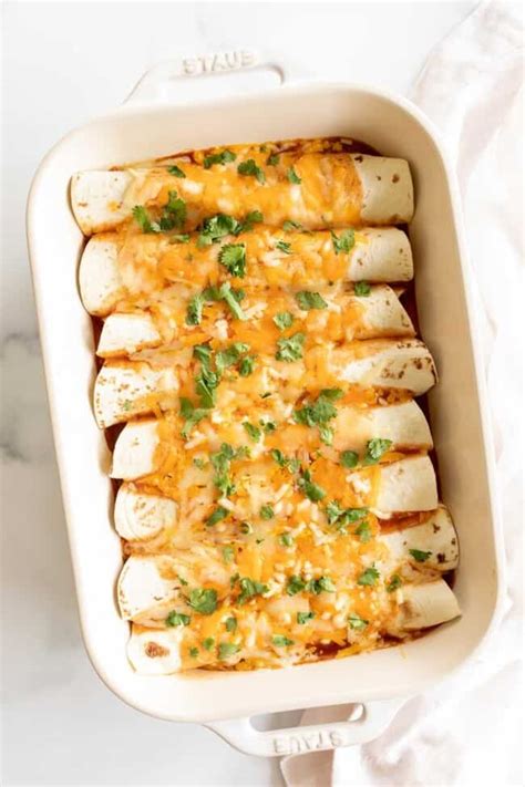 Fast And Easy Chicken Enchilada Recipe Julie Blanner