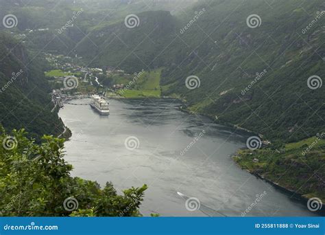 Landschaft Von Geirangerfjord Fjord Norway Stockfoto Bild Von Fjord