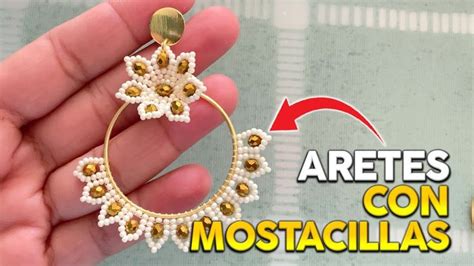 Como Hacer Aretes En Mostacilla Paso A Paso Youtube Beaded