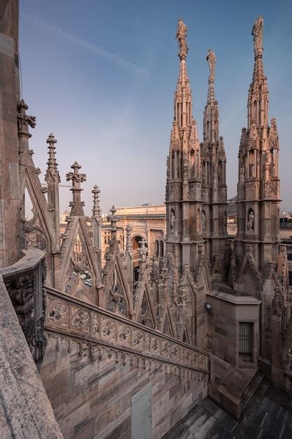 Detalles Arquitect Nicos De Estilo G Tico En El Techo De Mil N Duomo