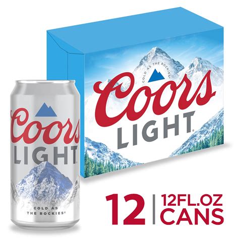 Coors Light Beer American Light Lager Beer 4 2 Abv 12 Pack 12 Fl Oz Cans