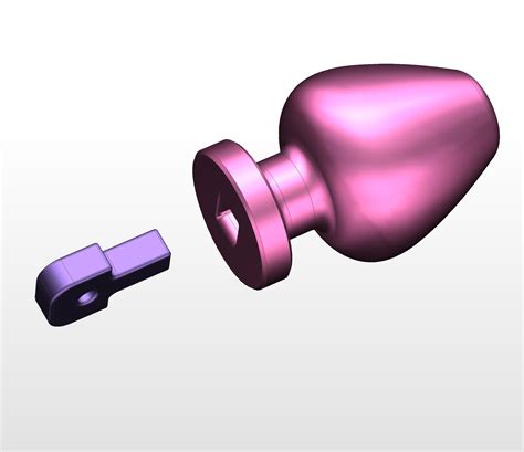 Anal Plug Stl Files Keychain 3d Model 3d Print File But Plug Funny Keychain For Party Adults