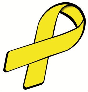 Yellow Cancer Ribbon - ClipArt Best