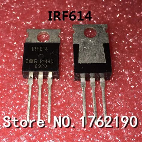 10PCS LOT IRF614PBF IRF614 TO 220 FET N Channel 250V 2 7A