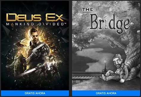 Consigue Gratis Los Videojuegos Deus Ex Mankind Divided Y The Bridge