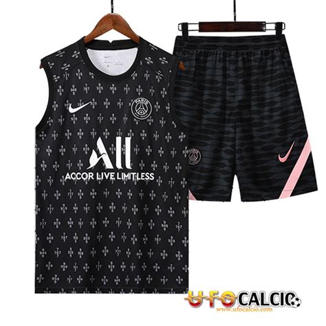 Shop Kit Canotta Allenamento Pantaloncini PSG Bianco 2022 2023