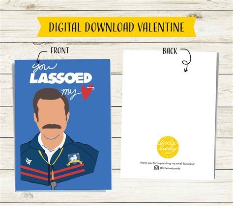 Ted Lasso Downloadable Valentine Ted Lasso Digital Card Etsy