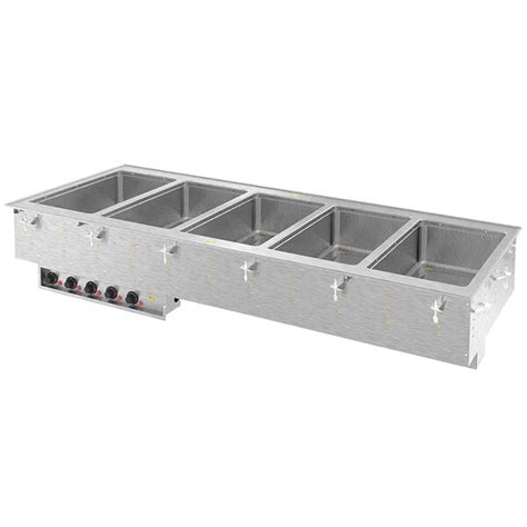 Vollrath HD Modular Drop In Five Compartment Marine Grade Hot Food Well With Infinite