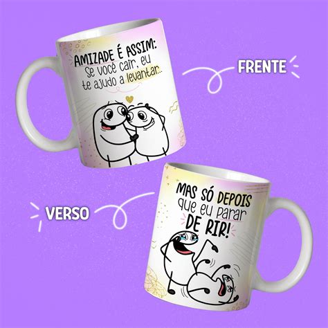 Caneca Flork Amigas Se Voc Cair Te Ajudo A Levantar Elo