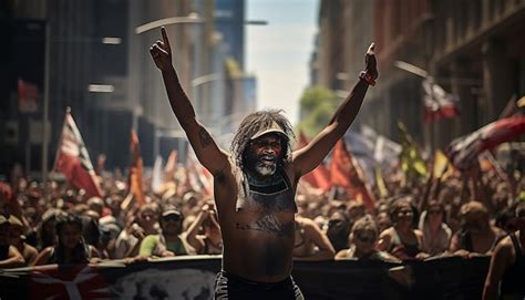 Premium AI Image | Australia Day Solemnity of the Indigenous protest Invasion Day marches ...