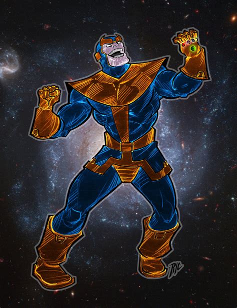 Thanos The Mad Titan By Rubioric On Deviantart