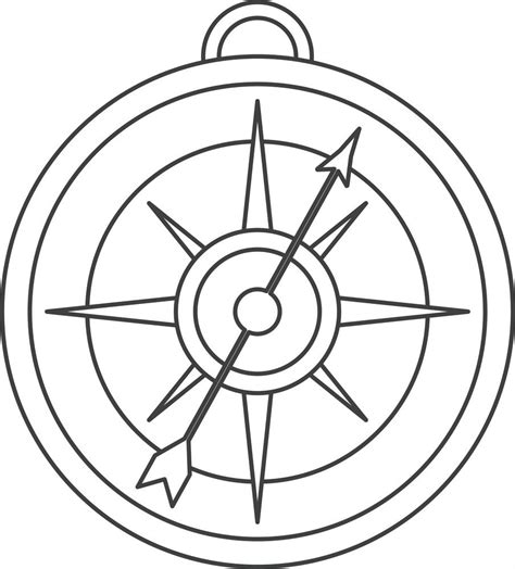 Compass Coloring Pages