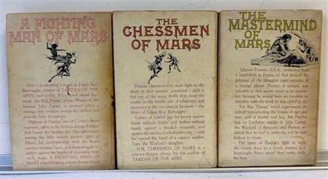 Ace John Carter Of Mars Fighting Man Chessmen Mastermind Edgar Rice