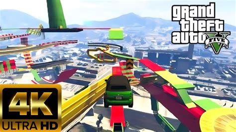 Gta Online Parkour K Ultra Hd Insane Issi Skyhigh Skill Test Stunt