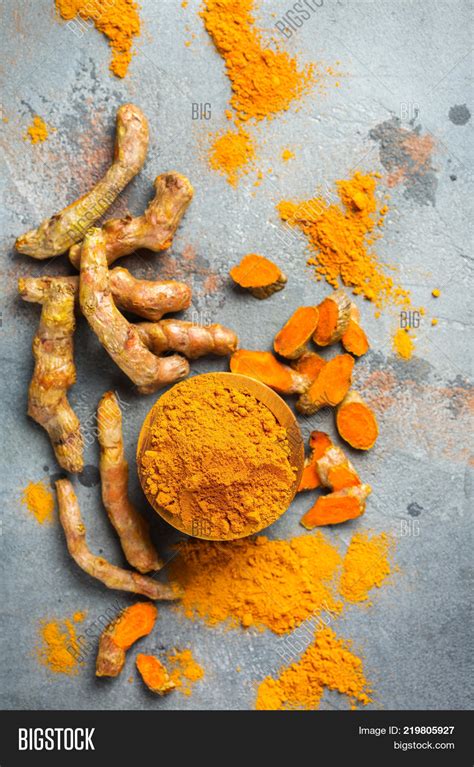 Raw Turmeric Root Image And Photo Free Trial Bigstock