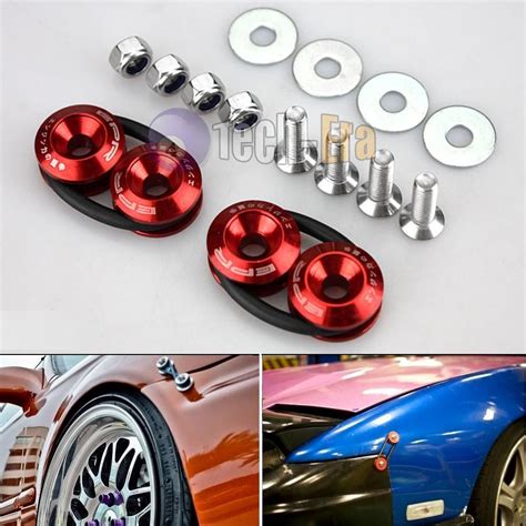 JDM Quick Release Car Bumper Fender Trunk Hatch Lid Aluminum Fastener