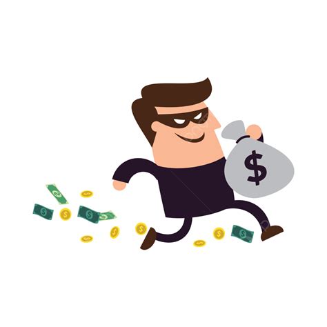 Ladrón Robando Dinero PNG , Ladrón, Robando, Dinero PNG y Vector para ...