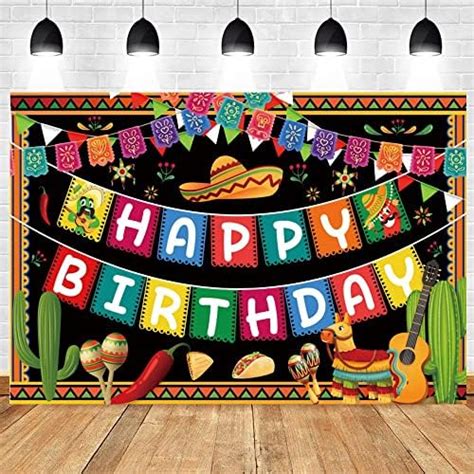 Mexican Birthday Party Decorations Fiesta Theme Happy