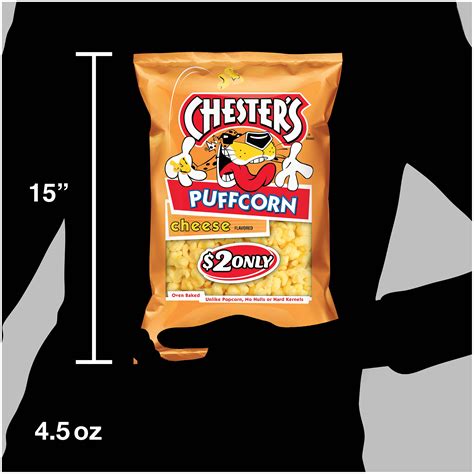 Chesters Cheese Flavored Puffcorn Light And Airy Snack 4 5 Oz Bag