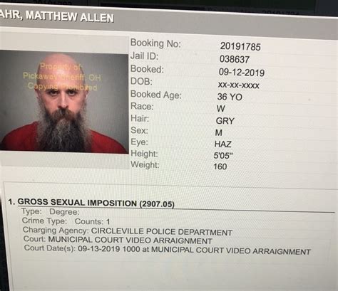 Circleville Police Serve Years Worth Of Jail Time To Individuals That Commit Sex Crimes